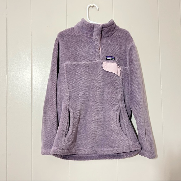 Patagonia Other - Patagonia Girls' Re-Tool Snap-T Fleece Pullover  Purple Size M